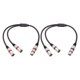thumbnail image 5 of Cable divisor XLR en Y, XLR macho a doble XLR hembra, cable divisor en Y de 3 pines, balanceado para micrófonos, mezcladores, amplificadores de potencia, 5 of 7