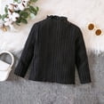 thumbnail image 2 of SXcggal Toddler Girls Long Sleeve Kids Knit Ribbed Solid T Shirt Pullover Tops Warm Beautiful Soft Girls Sweaters, 2 of 7