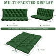 thumbnail image 4 of YLLN  Porch Swing Cushions ,Waterproof Swing Cushions Replacement with Backrest（Dark green 60"）, 4 of 6