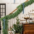thumbnail image 6 of 9 FT Real Touch Norfolk Pine Garland, Lusher Fuller 105 Branches Realistic Christmas Garland Green Artificial Greenery for Mantle Fireplace Table Indoor Outdoor Xmas Decorations, 6 of 8