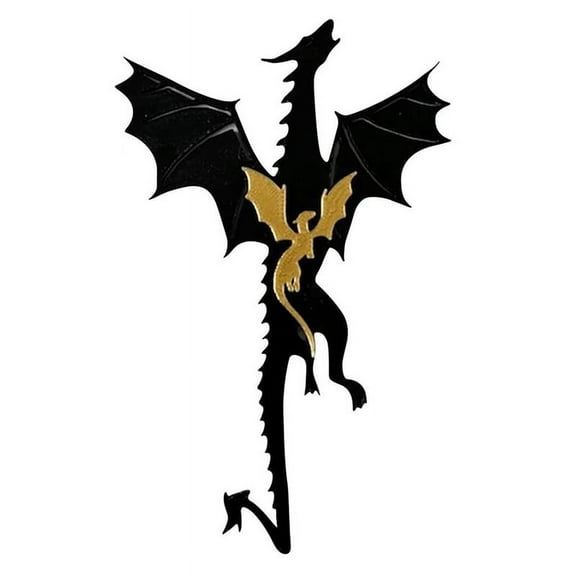 Dragon Bookmarks for Men, Book Accessories Reading Lovers, Marks Black and Gold ,B