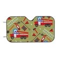 thumbnail image 7 of Balery Cartoon Fire Truck Print Car Windshield Sun Shade,Windshield Sunshade for Car Pickup Truck SUV Accessories-Small, 7 of 7