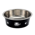 thumbnail image 2 of Unique Bargains Non-Skid Small Dog Bowl Panda Pattern for Indoor and Outdoor Pink Stainless Steel Plastic Blue & Black 2 Pcs, 2 of 2