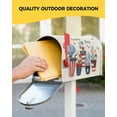 thumbnail image 3 of American Patriotic Vase Flowers Mailbox Cover Magnetic Mailbox Wraps, 4th of July Independence Day Mailbox Covers Large Size 21x25.5 inch Mail Wrap Post Letter Box Decoration for Outdoor Gardern Yard, 3 of 6