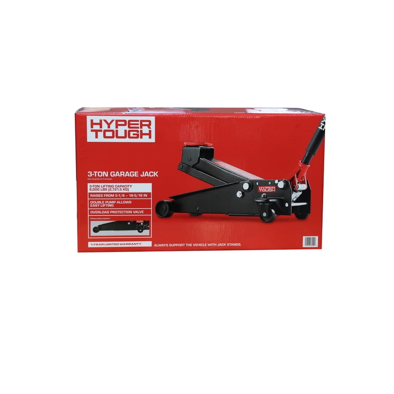 Hyper Tough 3-Ton Dual Pump Floor Jack photo 7