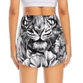thumbnail image 4 of Haiem Tiger Butterfly Floral Art Women's 2 in 1 Running Shorts - Lightweight Athletic Workout Gym Yoga Breathable Sports Shorts Liner with Phone Pockets-Medium, 4 of 9