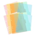 thumbnail image 2 of 20Pcs Plastic Binder Dividers Loose Leaf Notebook Tab Pages Convenient Tab Dividers Binder Supplies, 2 of 8