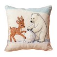 thumbnail image 2 of Solive Christmas Pillow Covers 10x10 inch Decoration Festive Christmas Printed Pillow Covers Home Pillowcases Xmas Holiday Decorative Indoor Pillow Case, 2 of 6