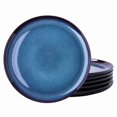 thumbnail image 1 of LERATIO Ceramic Plates Set of 6 85 Inch Reactive Glaze Light Weight Porcelain Salad PlatesModern Shape Dinnerware Dishes Set for MicrowaveDishwasher Oven SafeScratch ResistantChestnut, 1 of 1