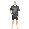 thumbnail image 5 of Up2date Fashion Men Satin Silk Pajamas Sets Short Sleeve Sleepwear Button-Down PJs Sets Two-Pieces Loungewear with Pockets, 5 of 7