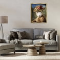 thumbnail image 4 of Stupell Industries Glam Lamb with Floral Hat Gold Floating Frame Canvas Art, 25 x 31, by Karen Burke, 4 of 8