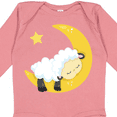 thumbnail image 4 of Inktastic Cute Sheep, Sleeping Sheep, Moon, Stars, Sleepy Boys or Girls Long Sleeve Baby Bodysuit, 4 of 5