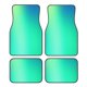 thumbnail image 1 of Fotbe blue green colors Juego de 4 Tapetes para Auto con Estampado – Alfombrillas de Goma Reforzada, Diseño Antideslizante, Protección para Todo el Año – Vehículos, Autos, Camionetas y SUVs, 1 of 7