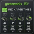 thumbnail image 3 of Greenworks 24V 4Ah Dual Port Battery Charger, 3 of 6