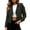 Green, variant on Women Casual Zip Up Short Jacket Notched Lapel Lightweight Everyday Coat Green XXL