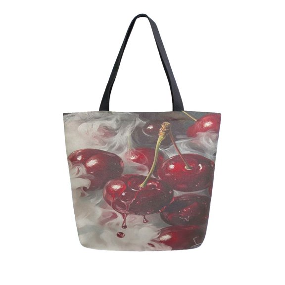 DIXRUYEE Tote Bag Women Weekender Travel Bag Shoulder Handbag Cherry Mist Printed