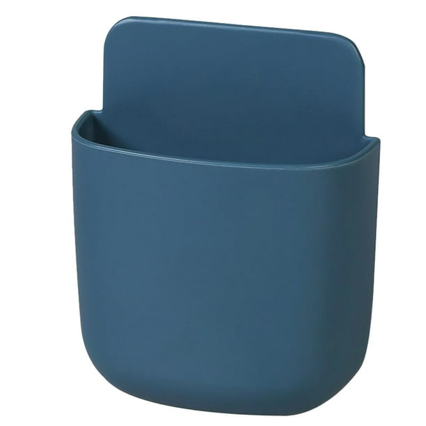 Soporte de pared para control remoto | Caja de almacenamiento de teléfono ABS para sala de estar | Organizador para controles remotos de TV, bolígrafos y notas adhesivas