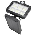 thumbnail image 4 of Luz de pared LED solar inteligente, 120 LED, sensor corporal, IP65 a prueba de agua, control remoto, ideal para calles y caminos al aire libre, 4 of 8