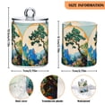 thumbnail image 5 of Yayeee 2 Pack Qtip Holder Bathroom Cotton Swab Canister with Lid Clear Dispenser Set, Large Pine Tree, 5 of 6