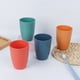 thumbnail image 4 of Namzi-a [juego de 4] Vasos de plástico reutilizables e irrompibles de paja de trigo, vasos de agua para cocina, camping y fiestas (naranja y rojo), 4 of 5