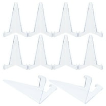 10pcs Plastic Easel Stands Coin Display Easel Plastic Card Holder Card Display Stand