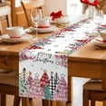 thumbnail image 6 of Christmas Tree Table Runner 108 Inches, Colorful Xmas Trees Snowflake Winter Bed Runner Dresser Scarves Tabletop for Indoor Outdoor Parties/Ceremony/Banquet, 13"x 108", 6 of 8