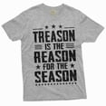 thumbnail image 6 of Men's Funny 4th of July Treason is the reason for this season T-shirt USA Independence day Fourth Tee (Large Navy Blue), 6 of 7