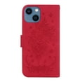 thumbnail image 3 of Feishell Wallet Phone Case for iPhone 14,for Women Men,Butterfly & Rose Embossed PU Leather Magnetic Clasp Flip Stand Card Slots Shockproof Ultra Thin Protective Cover,Red, 3 of 8