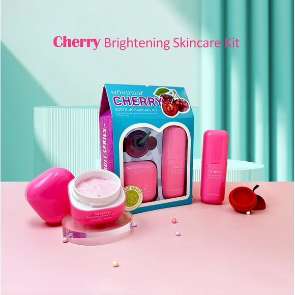 Mônd'Sub Kit de cuidado de la piel iluminador con cereza