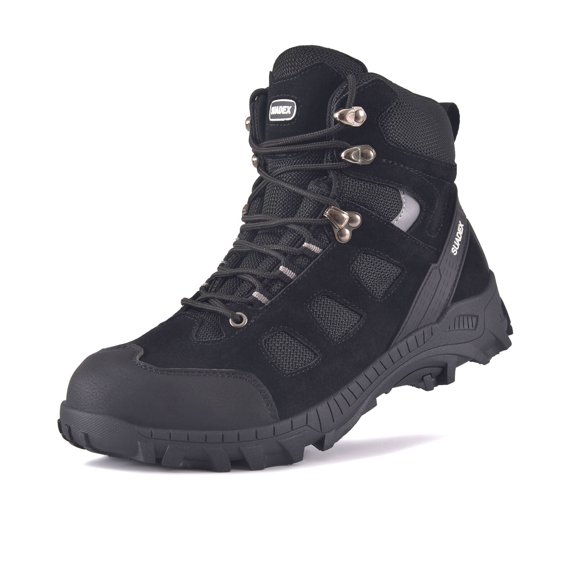 SUYSTEX Steel Toe Work Boots for Men women Safety Construction Shoes Comfortable Lace Up Sneakers Breathable Fashion Hiking Boots