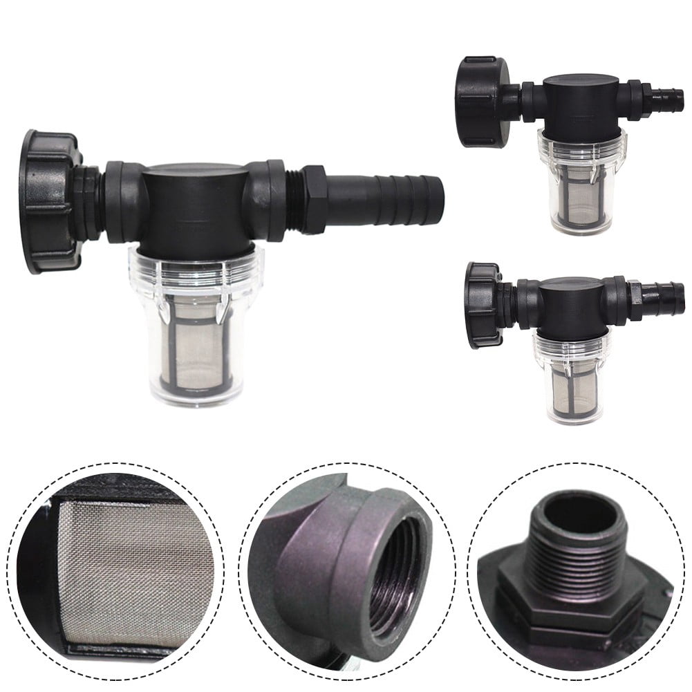 RANME 1X Ibc Rain Barrel Filter Hose Connector Water 100 Mesh Stainless Steel Strainer