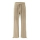 thumbnail image 3 of WILLBEST Pantalones Casuales de Lino para Mujer, Cintura Alta Elástica, con Cordón Ajustable, Holgados, de Pierna Ancha, para Actividades Informales En La Playa. Chica, 3 of 4