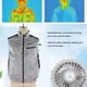 thumbnail image 4 of Chaleco de Refrigeración Protección Solar Ventilador de Refrigeración Chaqueta Portátil Evaporativo Fresco Aire Acondicionado Ropa para Pesca Senderismo Trabajo ANGGREK Otros, 4 of 8