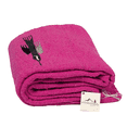 thumbnail image 6 of Hot Pink Thunderbird Heavyweight Yoga Blanket- Made for Yoga! Hand Made Mexican Blanket, 6 of 6