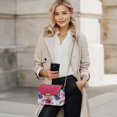 thumbnail image 2 of Pzuqiu Tie Dye Flower Women Leather Crossbody Bag Compact Practical Quilted Crossbody Purse for Women Casual Leather Quilted Shoulder Bag with Chain Strap for Daily Use, 2 of 7