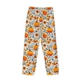 thumbnail image 3 of Lsque Autumn Pumpkin Blossoms Print Men's Pajama Pants, Lounge Pant - Comfortable Home Wear,Elastic Waistband, Stylish Design-X-Large, 3 of 9