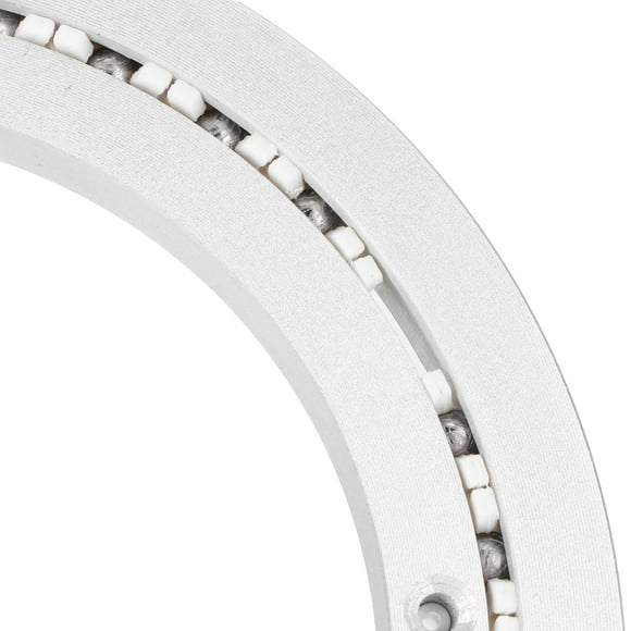 Aluminium Alloy Rotating Turntable Plate, Smooth , Anti Skid Rubber Pad, Rust Proof, Silver, Widely  in Kitchen Cabinets, for Planters