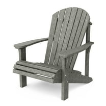 Wildridge Heritage Sunrise Adirondack Chair, Dark Gray, Outdoor Weather Resistant Poly Patio Furniture