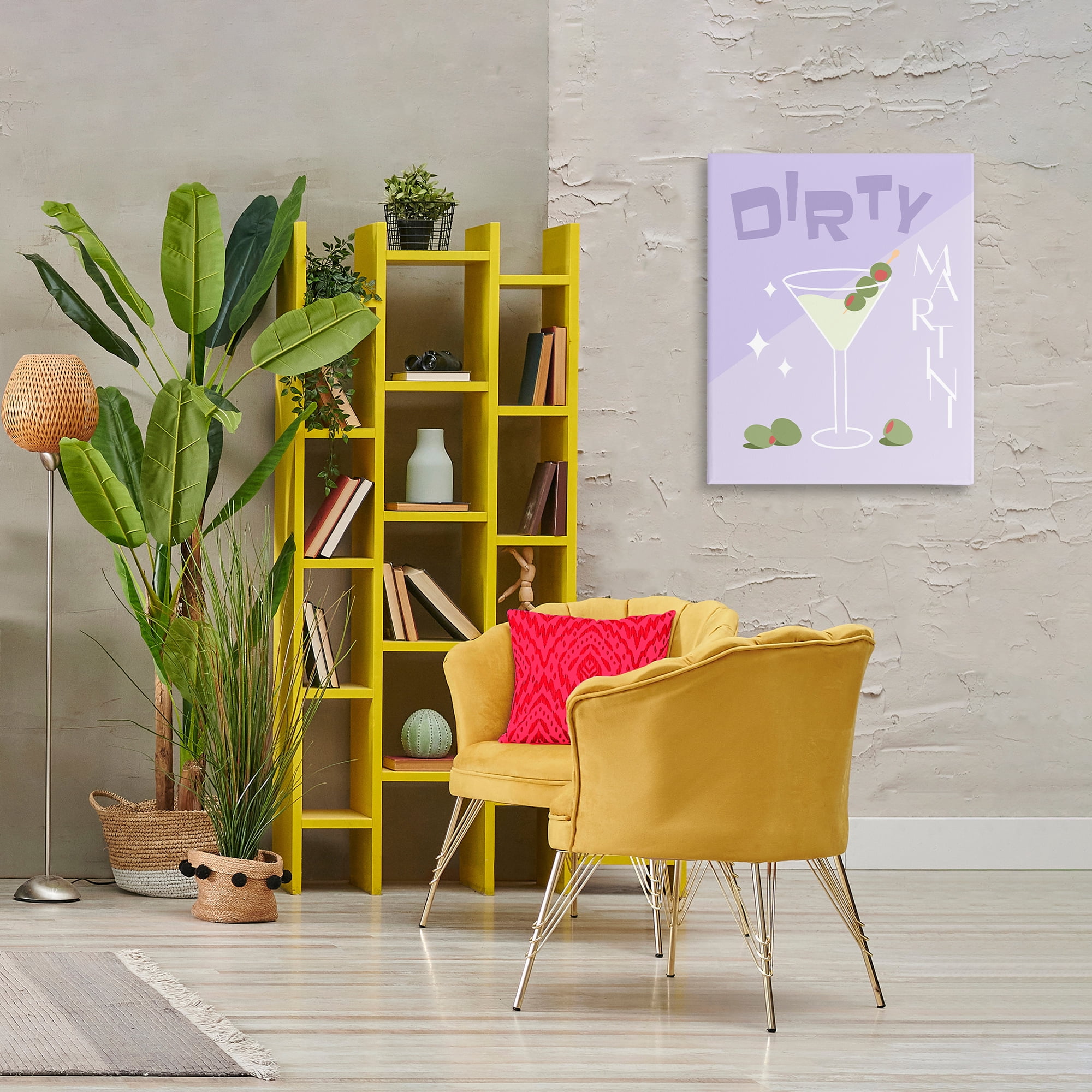 Stupell Industries Dirty Martini Typography Food & Beverage Painting Wrapped Canvas Art Print Wall Art, 24 x 30