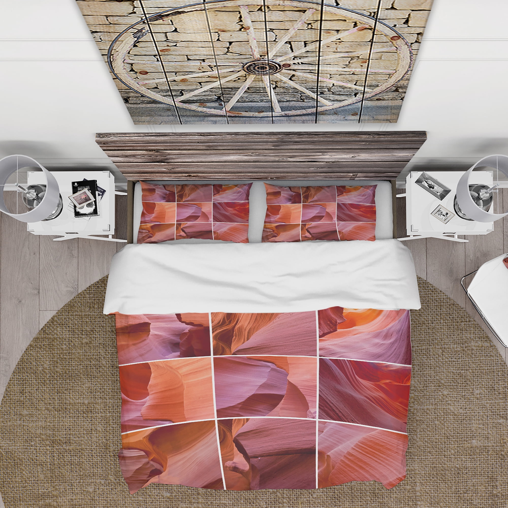 Designart 'Antelope Canyon Collage' Traditional Duvet Cover Set