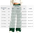 thumbnail image 3 of Edvintorg Girls Sweatpants Cute Bow Knot Elastic Waisted Loose Jogger Solid Color Wide Leg Casual Workout Pant with Pocket Girls Fashion Size 5-15, 3 of 7