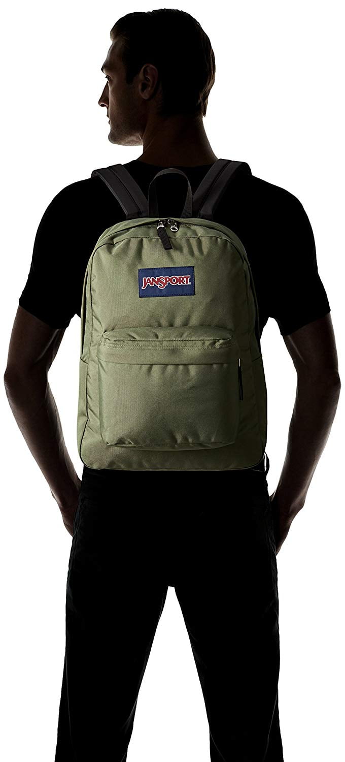 jansport superbreak backpack muted green