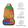 thumbnail image 4 of Honeii Colorful Building Blocks A Print Car Seat Cover,Car Interior Covers,Universal Fit Seat Protector, Compatible with Most Cars, SUVs, Trucks, and Vans, 4 of 5