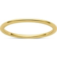 thumbnail image 1 of 10K Yellow Gold 1.2mm Half Round Stackable Band (Size 7) Made In United States 1stk17-120y-7, 1 of 5