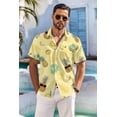 thumbnail image 2 of COOFANDY Mens Hawaiian Shirt Short Sleeve Button Down Shirt Summer Beach Shirt, 2 of 6
