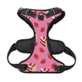 thumbnail image 4 of Kdxio Strawberry Cake Print No Pull Dog Harness Adjustable Reflective Oxford Easy Control Medium Large Dog Harness for Training and Everyday-Small, 4 of 8