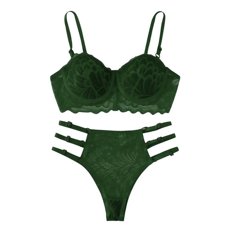 Miss greeny lace lingerie set – Tatia M