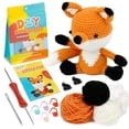 thumbnail image 1 of MesaSe Beginners Crochet Kit  Animals Crochet Kit for Beginners Crochet Knitting Kit Dinosaur, 1 of 7