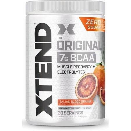 XTEND Original BCAA Powder + Italian Blood Orange + Muscle Recovery + Electrolytes + 30 Servings