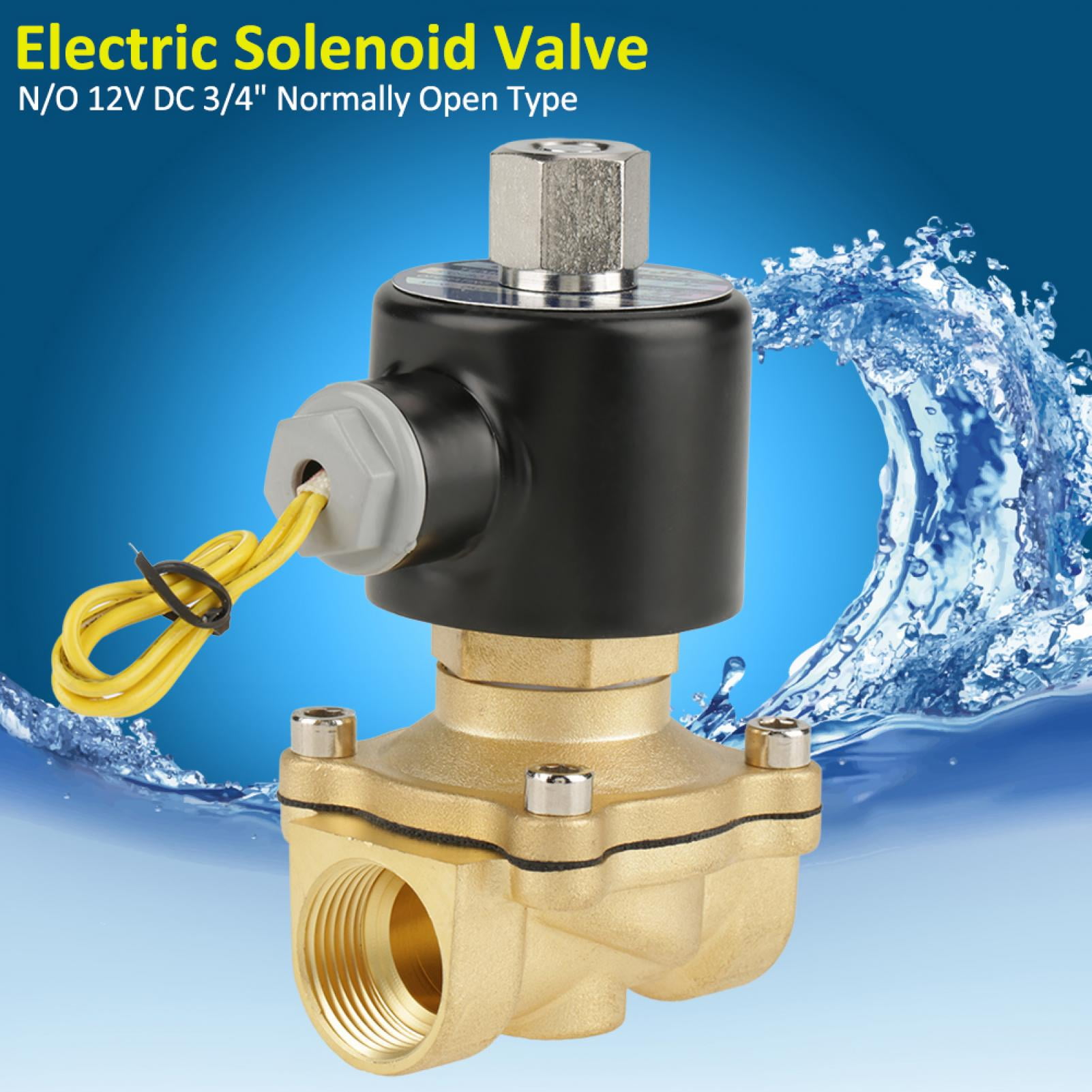 Sensitive N/O Brass Electric Solenoid Valve, 12 Volt Solenoid, For Air Water
